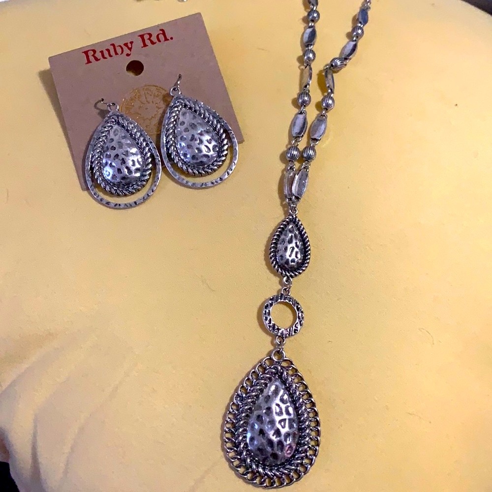 Ruby Rd. Necklace and earrings set